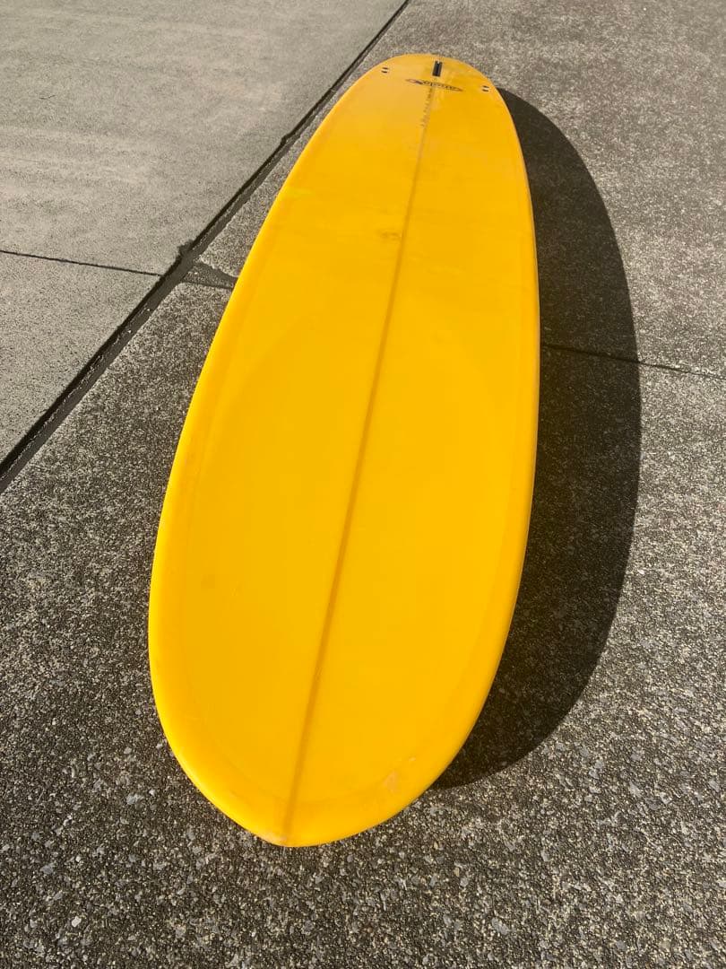 9'2 イエロー ロングボード 修理跡あり