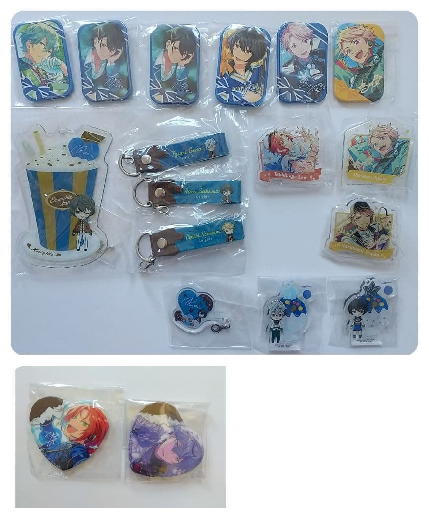 あんスタ 一番カフェ Knights レオ 泉 凛月 嵐 缶バッジ チャーム