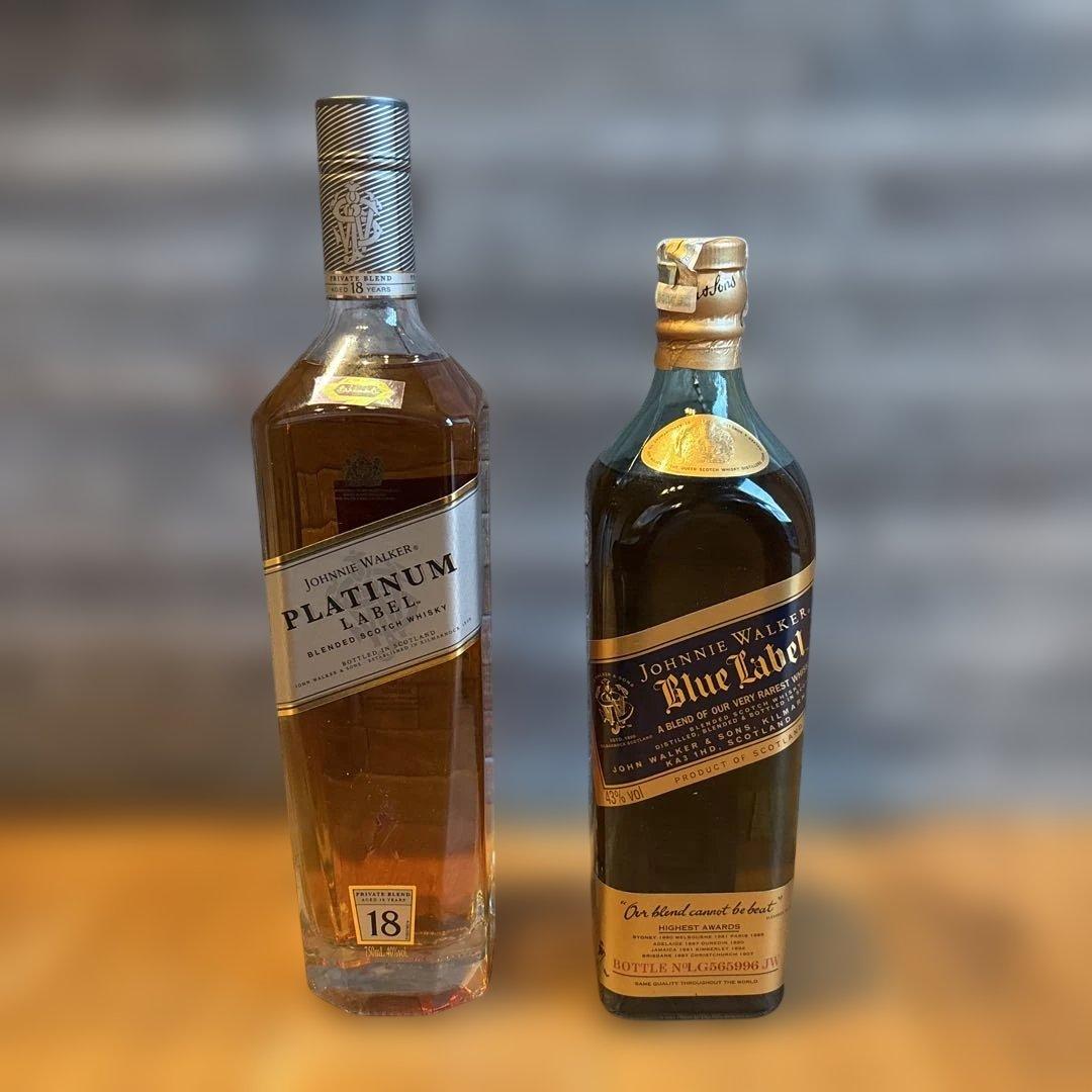ジョニーウォーカー ブルーラベル&プラチナラベル 2本セット
