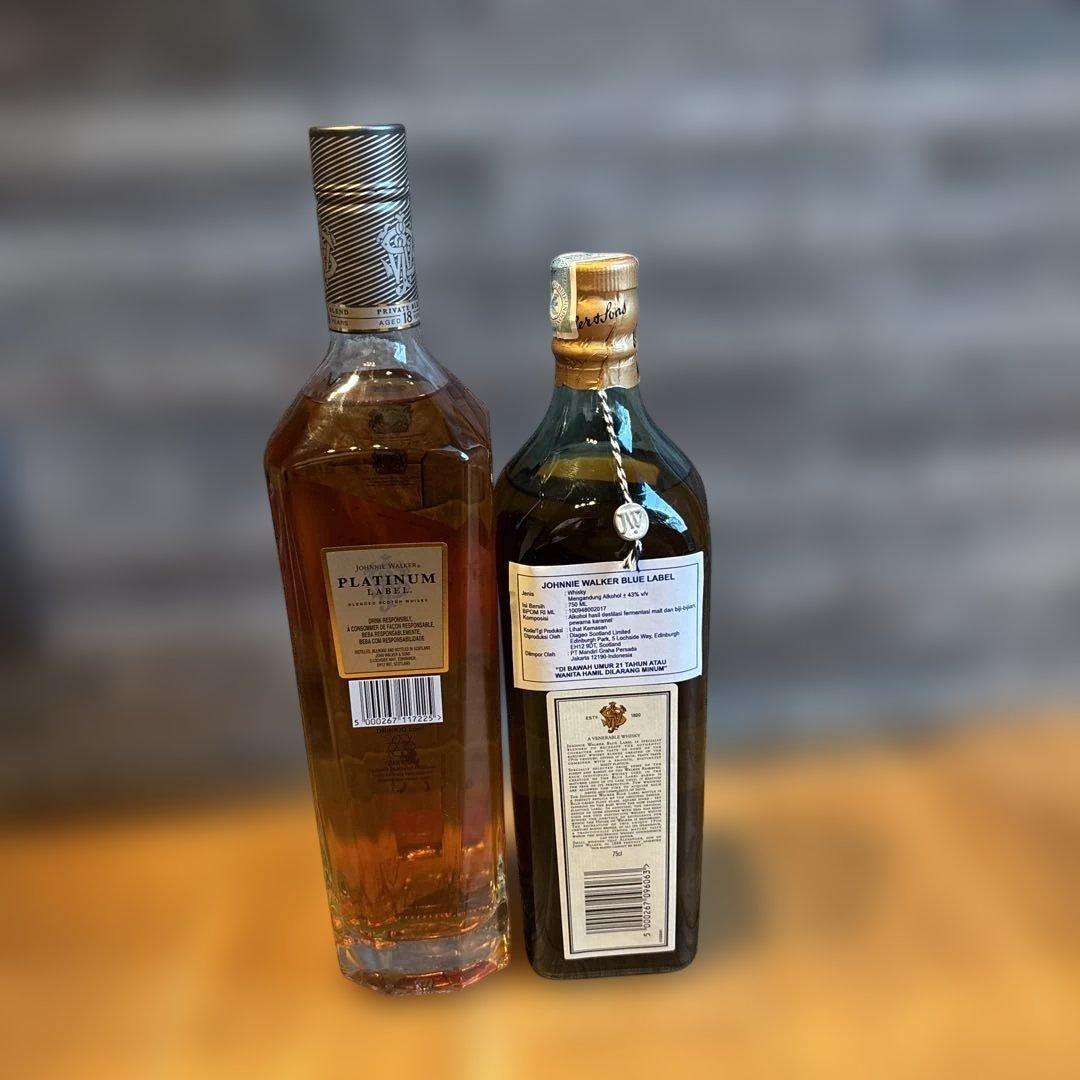 ジョニーウォーカー ブルーラベル&プラチナラベル 2本セット