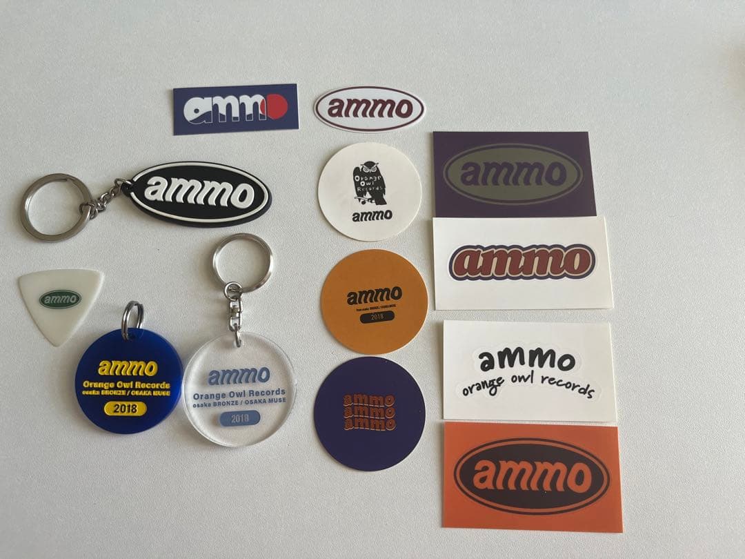 【廃盤】 ammo キーホルダー 岡本優星 ピック ステッカー セット