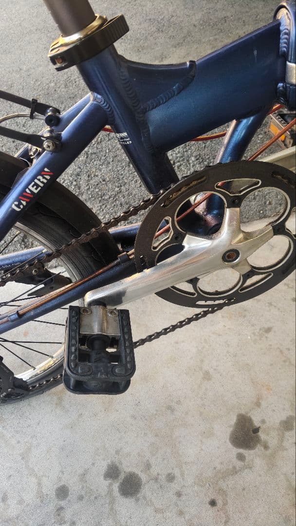 ハードクイーン 折りたたみ自転車 ネイビー