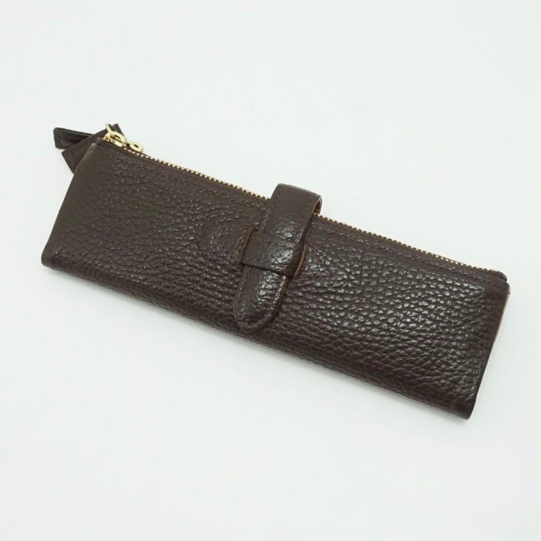 C COMPANY レザー ペンケース ダークブラウン