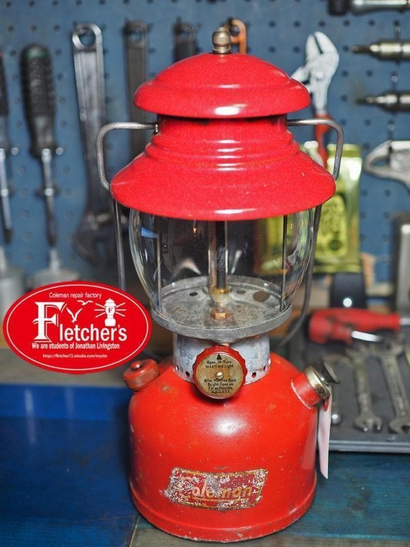 燃焼絶好調1955年6 コールマン 200A ランタン（イエローボーダー）t52
