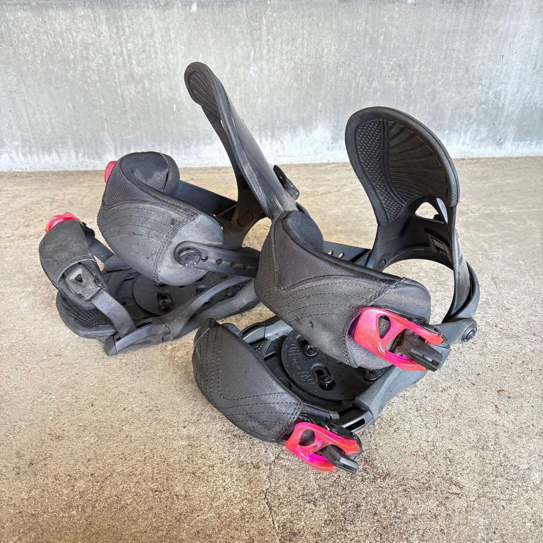 HEAD ヘッド スノーボード ビンディング ブラック×レッドピンク 中古 S