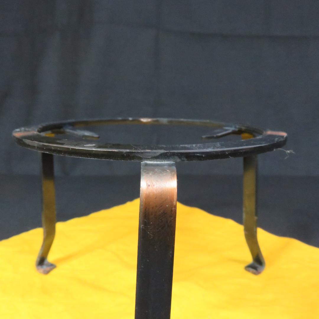 五徳 銅製 美品 茶道具 囲炉裏 炉端 風炉 手あぶり 火鉢 キャンプ