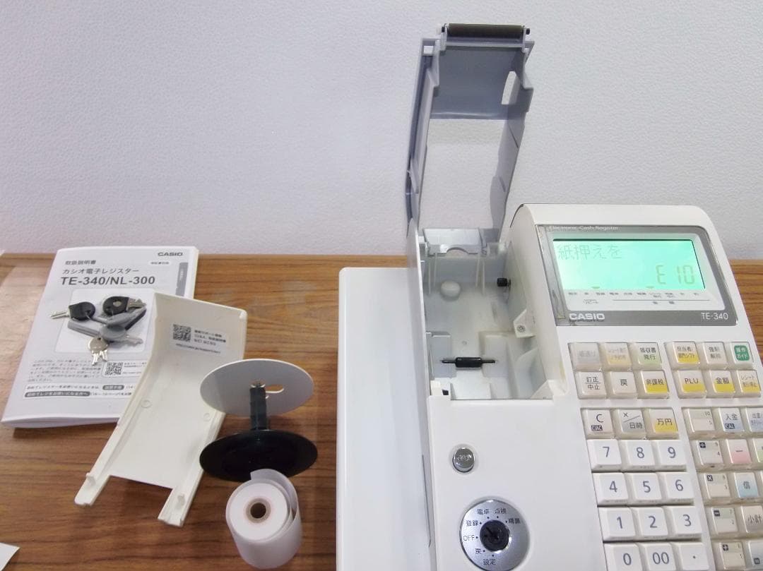 設定無料 CASIO TE-340 レジスター かなめくり機能 260224