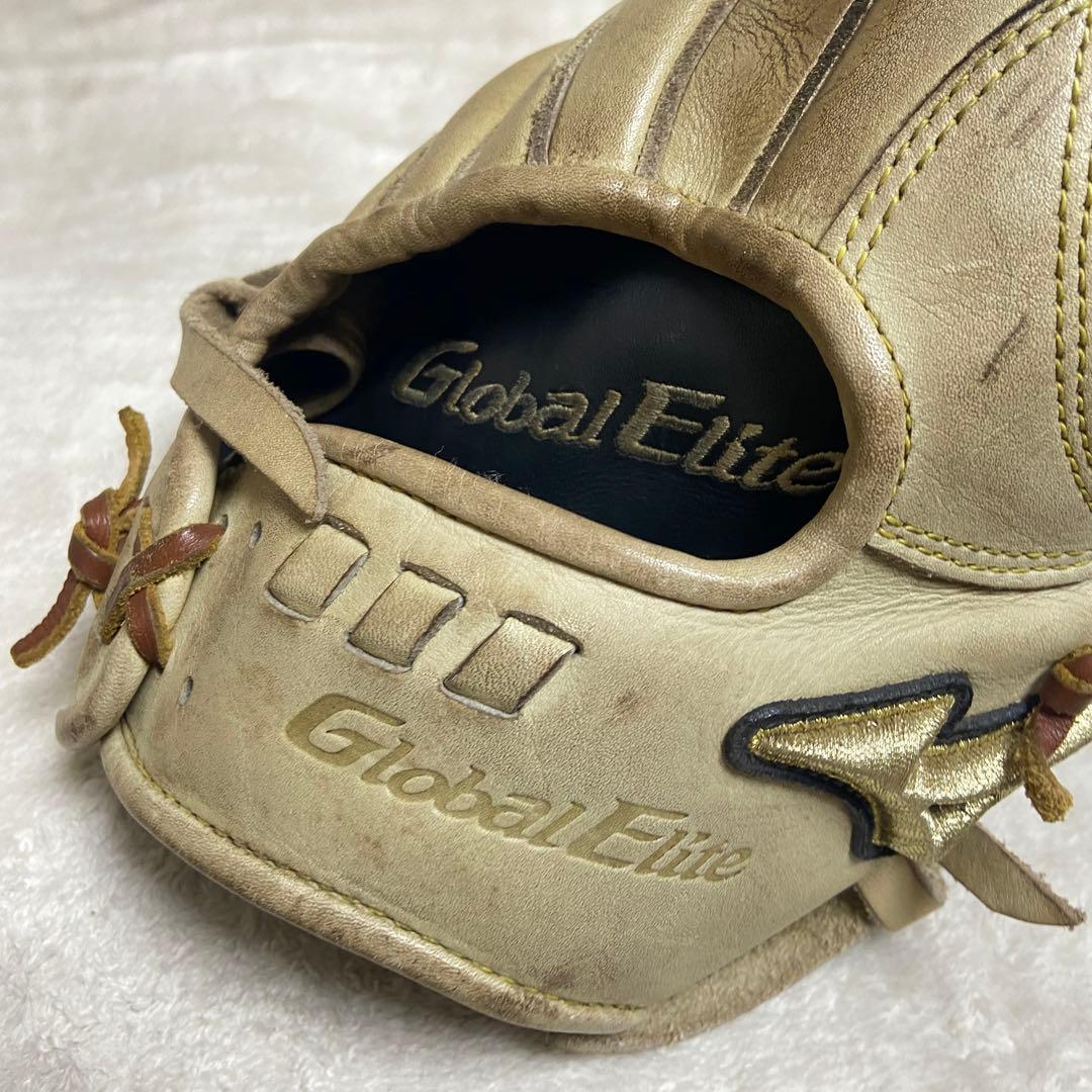 ミズノ グローバルエリート　硬式 内野手用 グローブ　高校野球　ブロンド