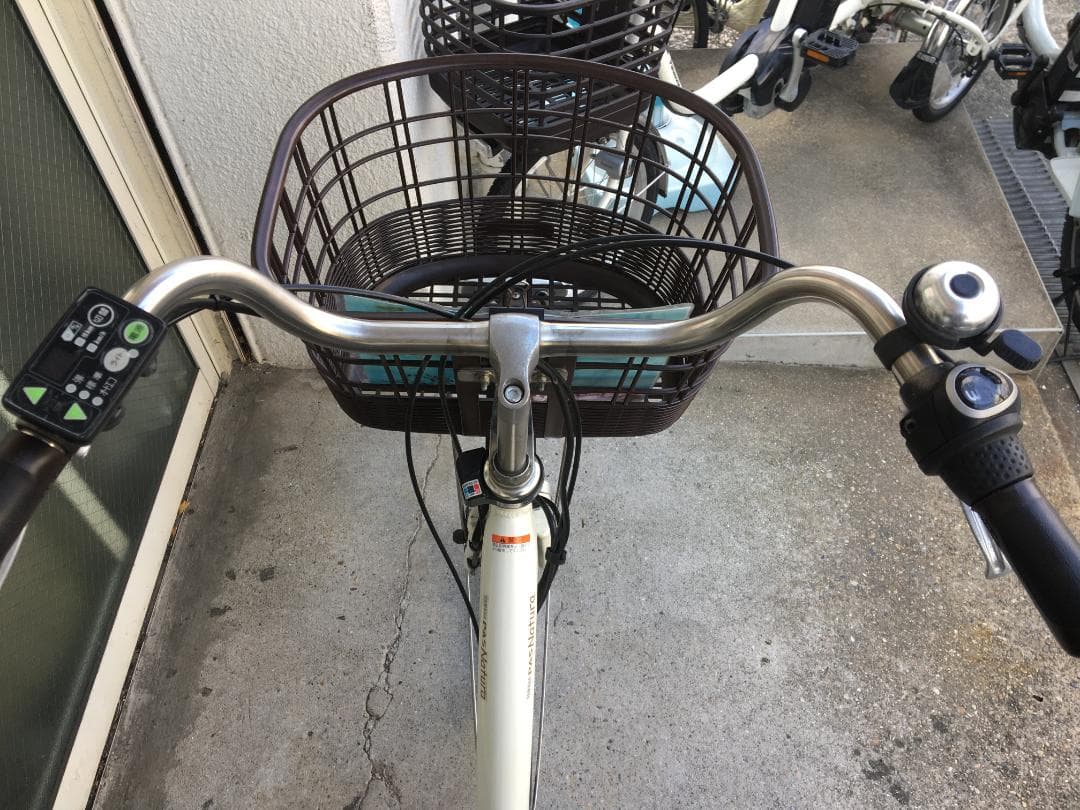 地域限定送料無料　パスナチュラ　12,3AH　子供乗せ　白　神戸市　電動自転車