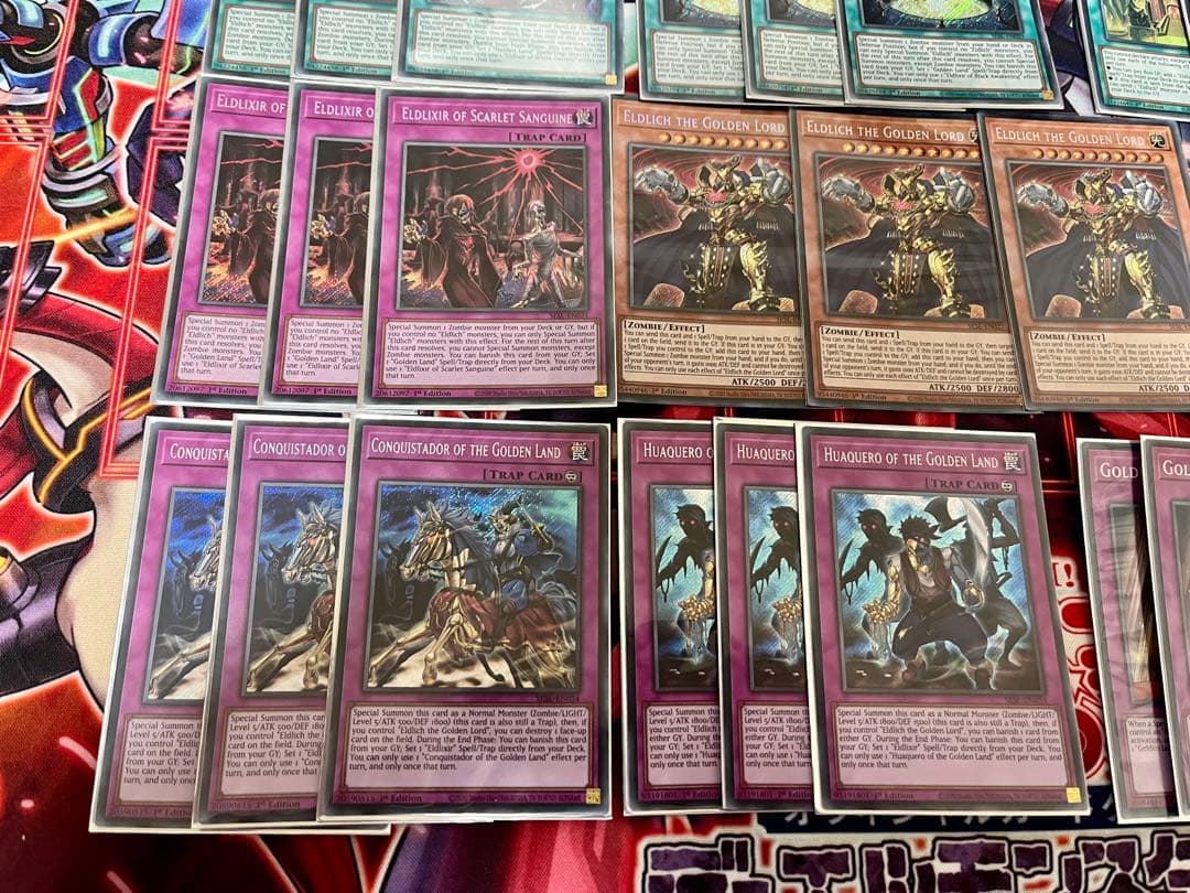 遊戯王　英語版　EU 黄金卿エルドリッチ　シークレット　デッキパーツまとめ　eu