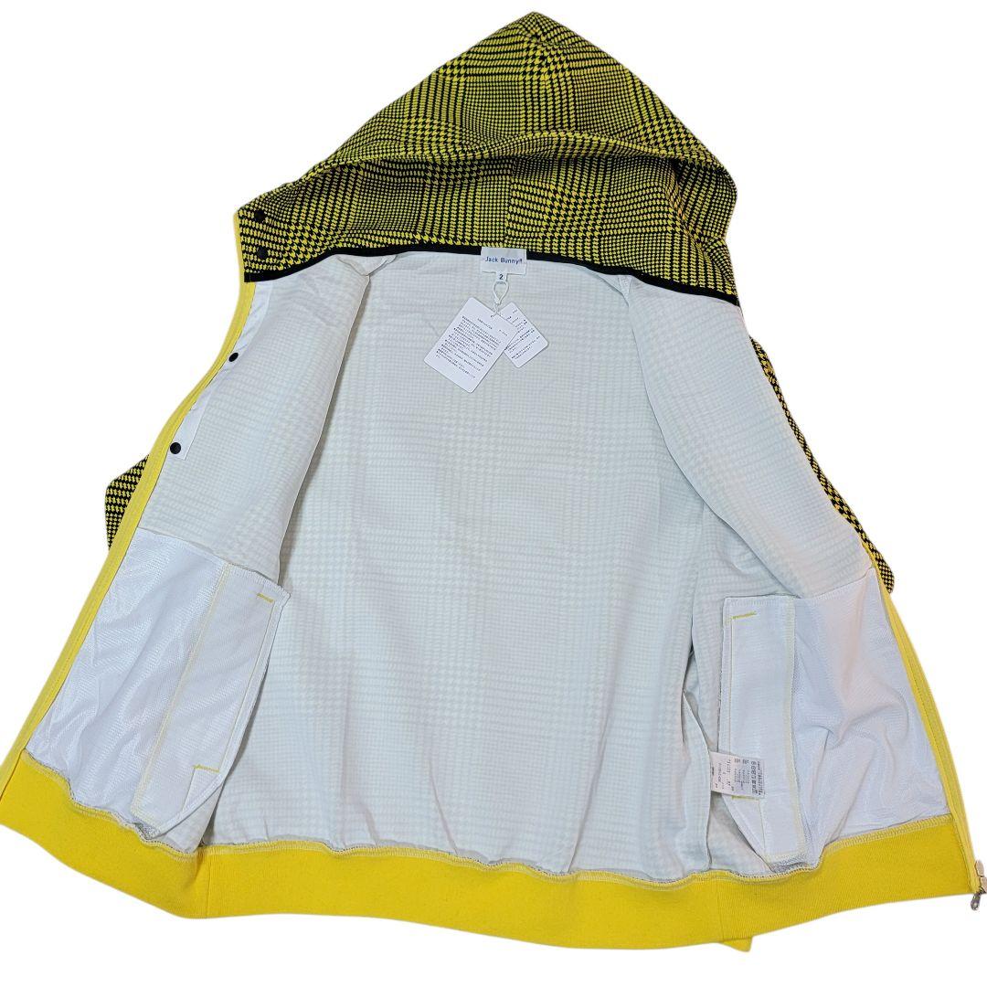ほぼ未使用 ジャックバニー グレンチェック柄 ダンボールスウェットパーカー