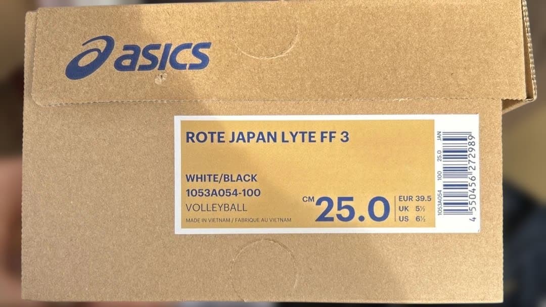 ASICS ROTE JAPAN LYTE FF 3 25.0cm 新品 バレー