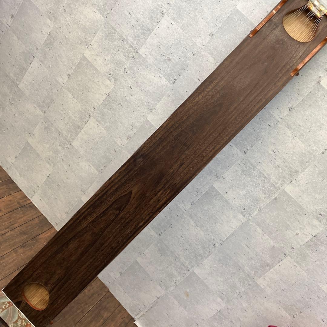 昭和レトロ すだれ掘り 13弦 伝統琴 琴 弦楽器 ソフトケース付き 和楽器