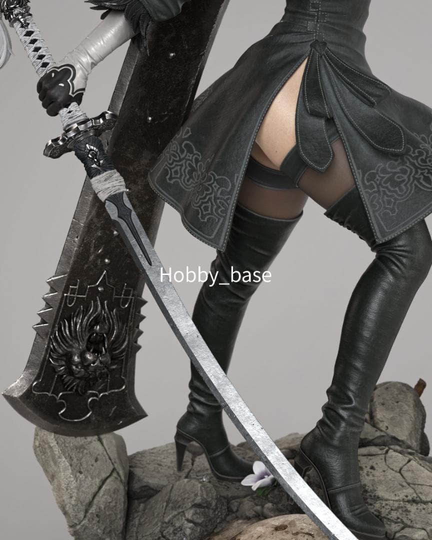 ニーア オートマタ 2B 1/6 フィギュア ガレージキット 未塗装未組立 2種