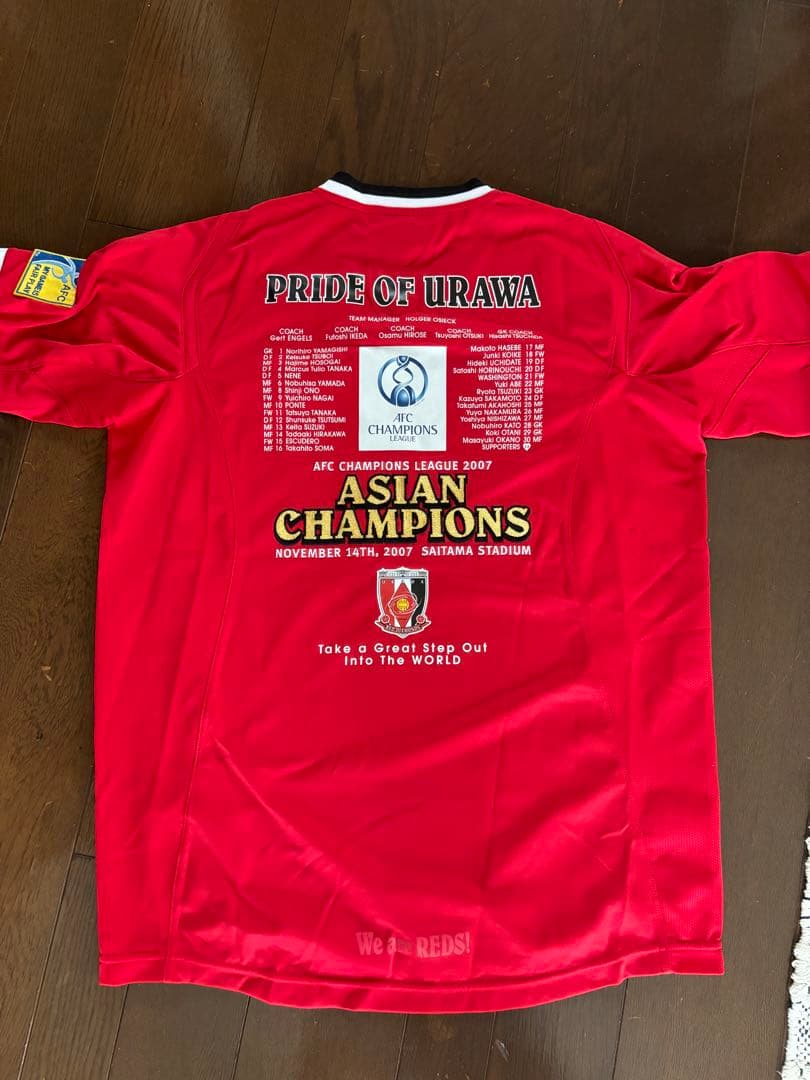 浦和レッズ　2007 アジアチャンピオンズリーグ優勝記念ユニフォーム　Mサイズ