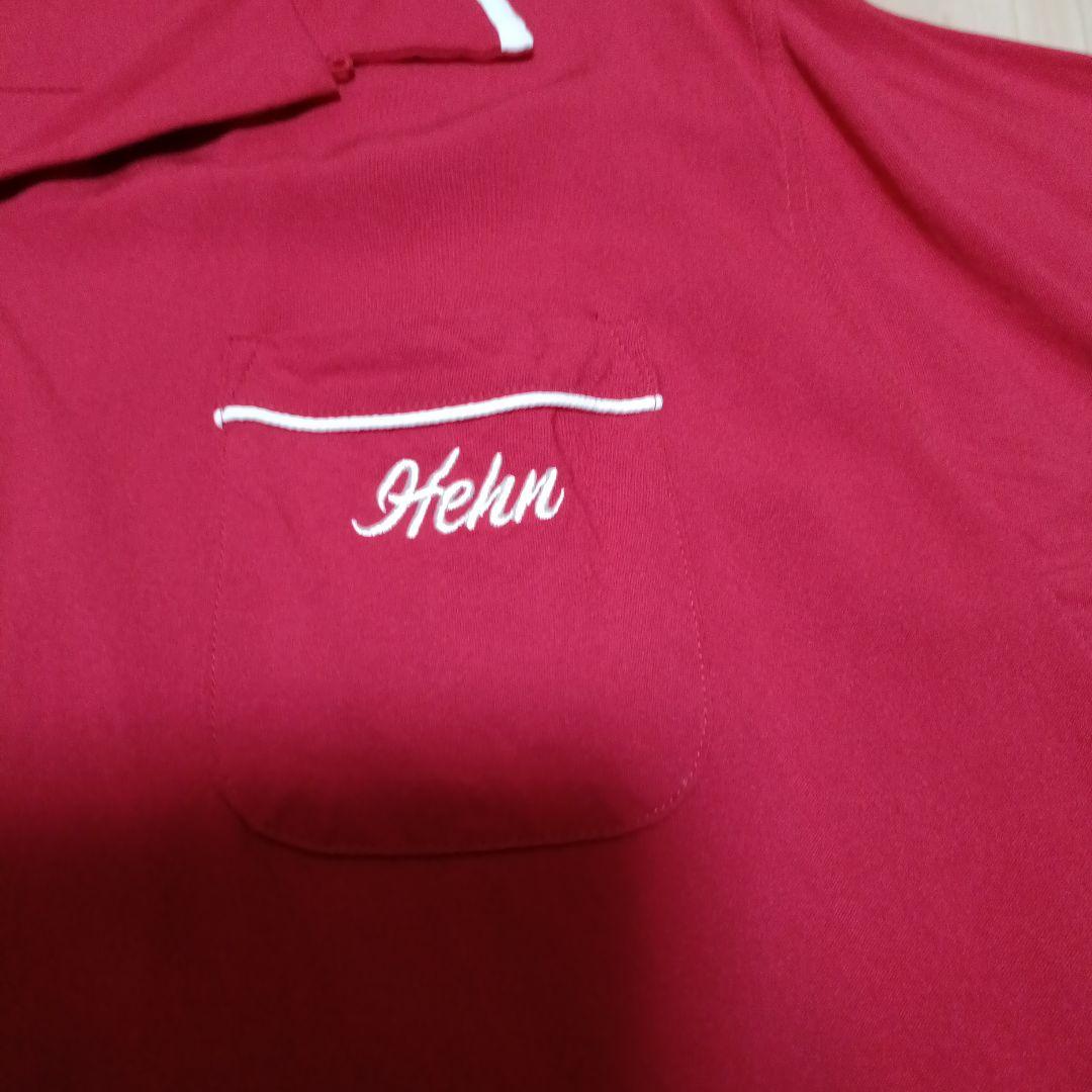 藤井風 ボウリングシャツ 半袖 ヘンレコ ユニフォーム 赤 L