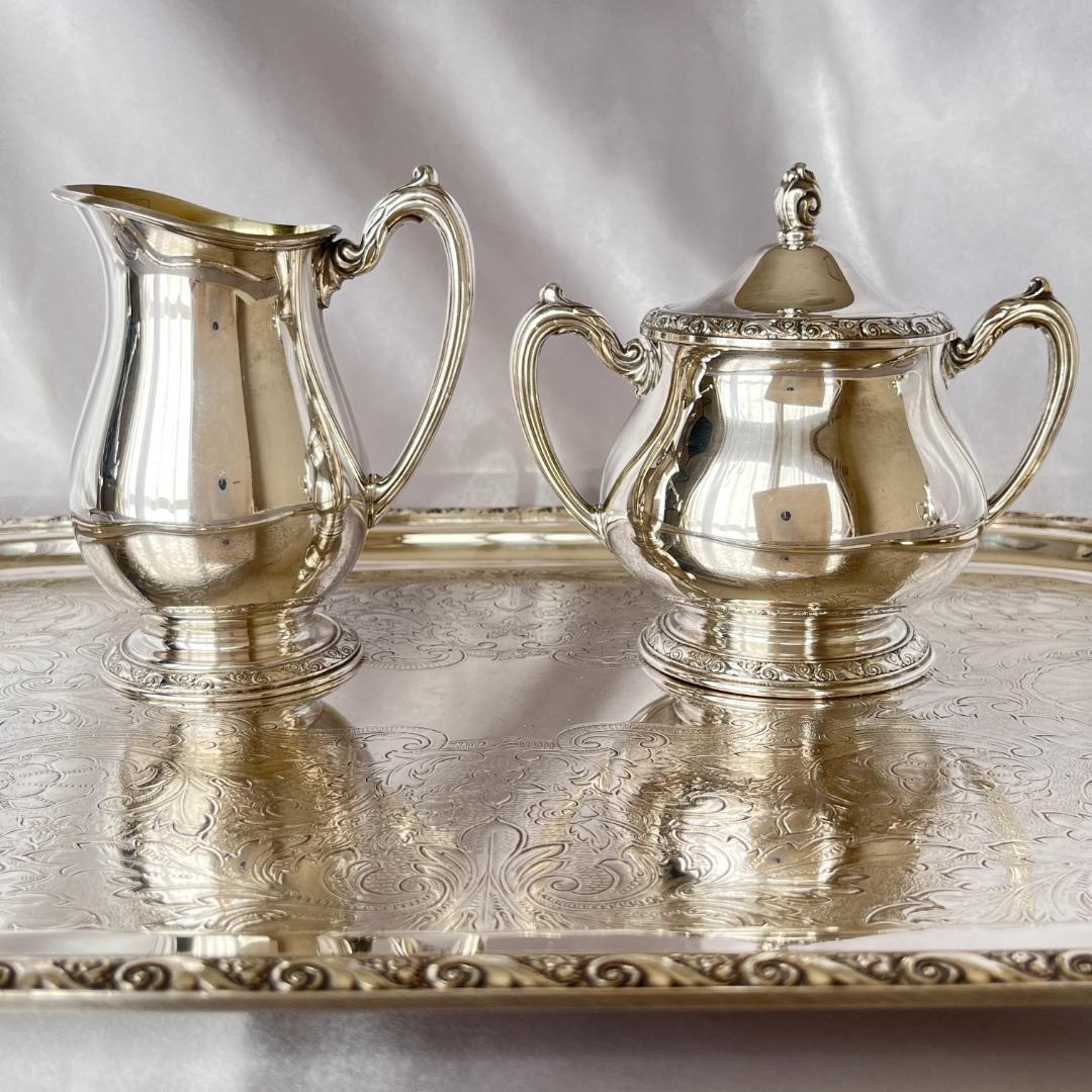 【Queen Bess 】ティーサービス 5点 ティー/コーヒーポット トレー