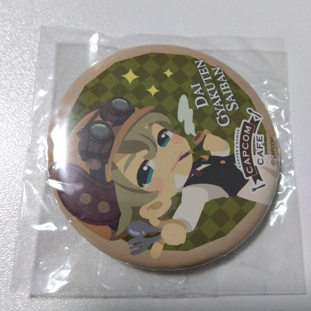 【大逆転裁判】ホームズ カプコンカフェ 缶バッジ 逆転裁判