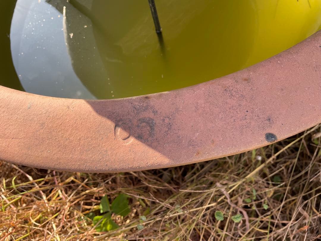 メダカ鉢　蓮子鉢　オブジェ　ガーデニング　大型　　引き取りor相談