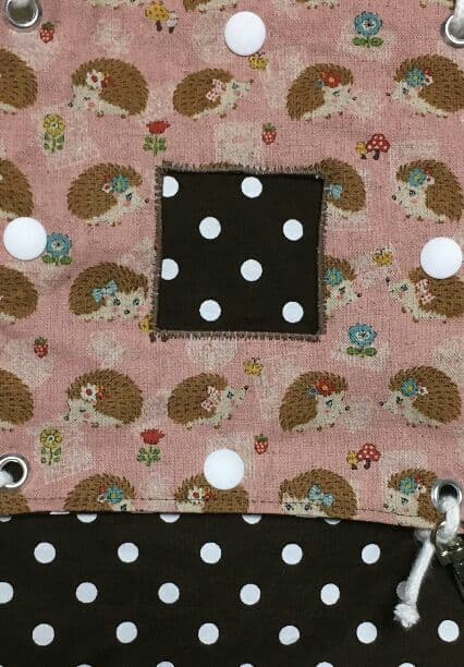 モモンガハウス(おすまし針ネズミ・ピンク)茶ドット 春(夏)秋仕様  1900