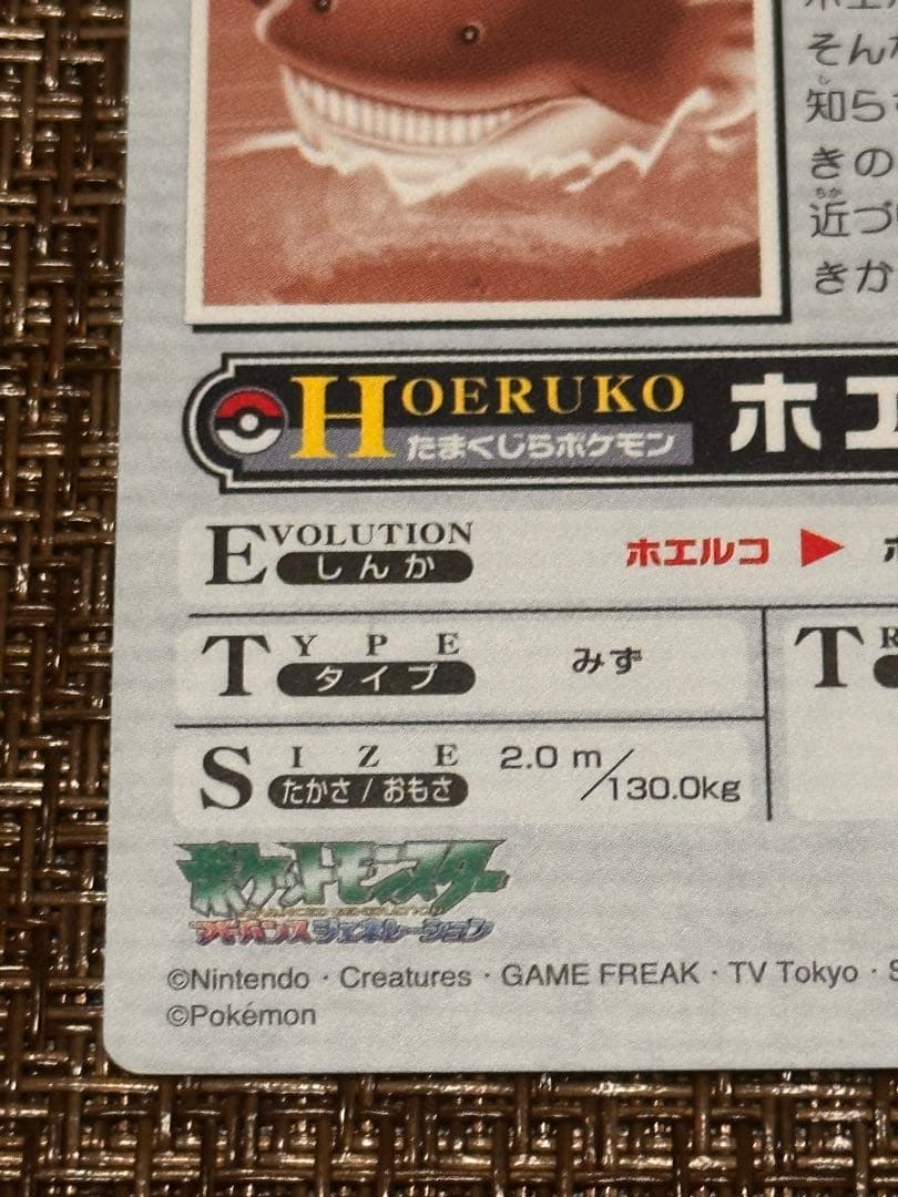 ポケモンカード「涼しげ！ホエルコウォッチング」