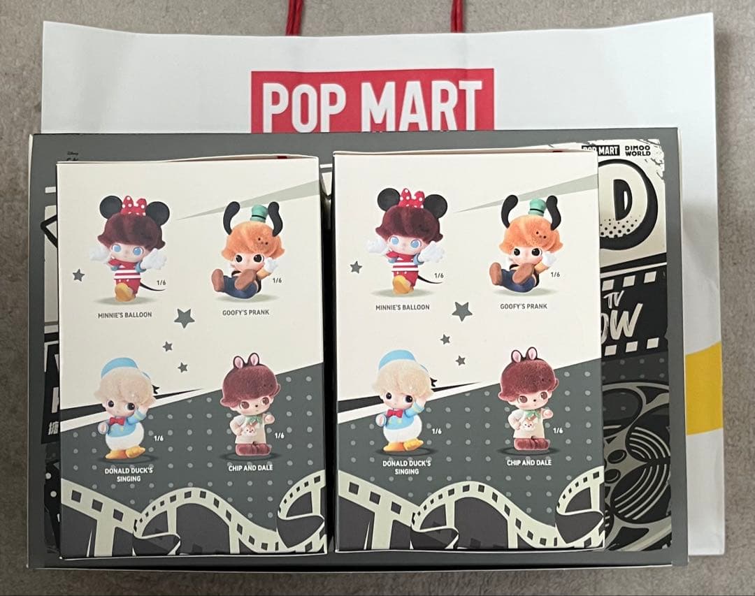 【未開封】DIMOO WORLD × DISNEY シリーズ ぬいぐるみ2ピース