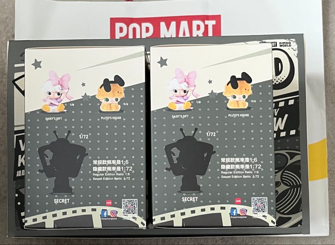 【未開封】DIMOO WORLD × DISNEY シリーズ ぬいぐるみ2ピース