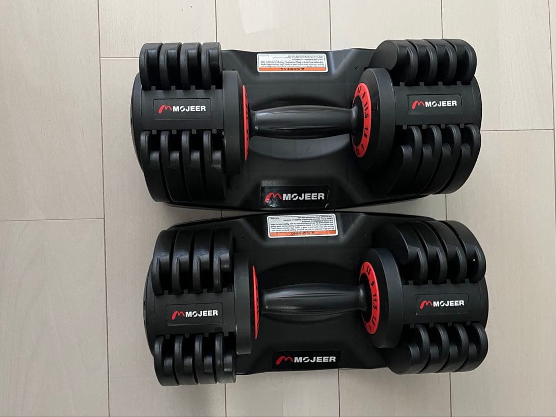 MOJEER ダンベル 可変式 11.5kg/2個セット