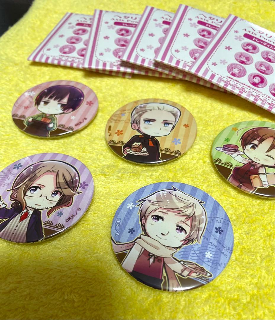 【未使用】ヘタリア 缶バッジ 5点セット