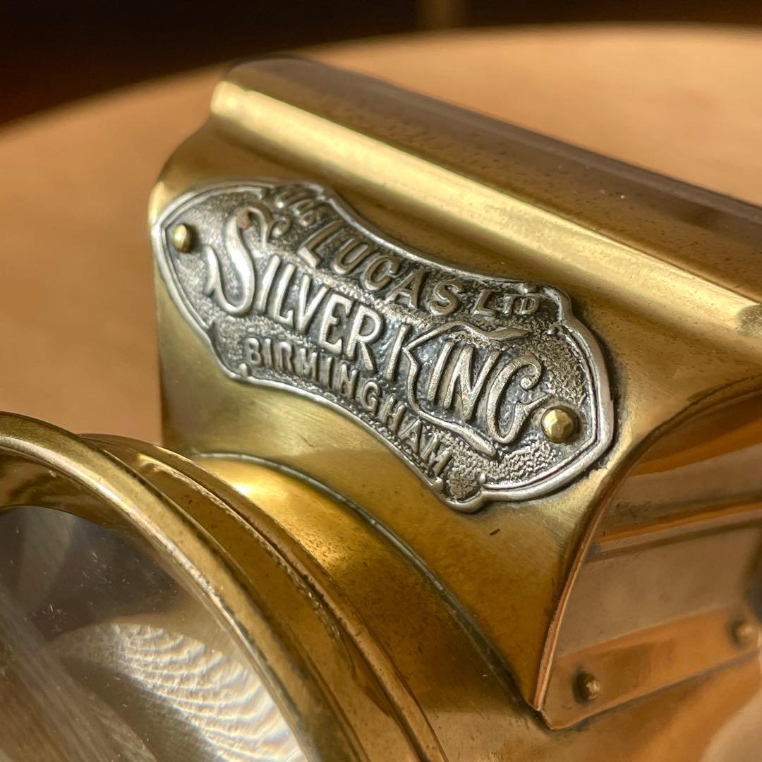 Lucas Silver King オイルランプ（ニッケル版）バイシクルライト