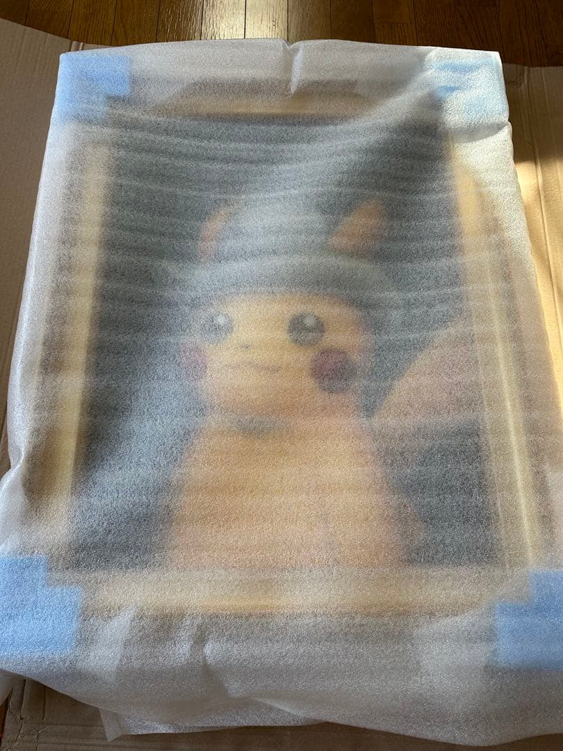 ゴッホピカチュウ キャンバスアート金枠 Mサイズ