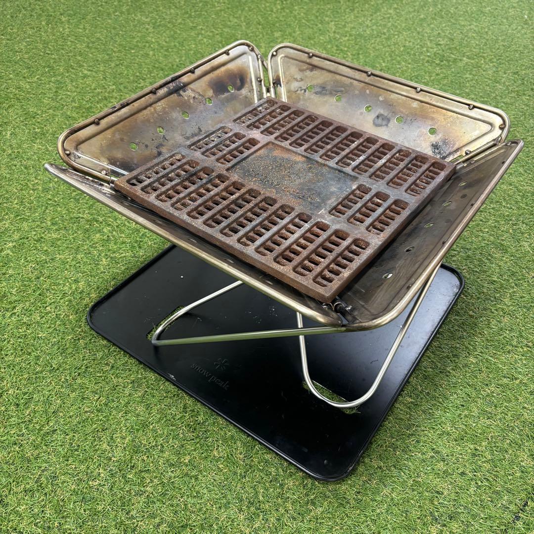 【即日発送】スノーピーク 焚火台L べースプレート 炭床 グリルブリッジセット