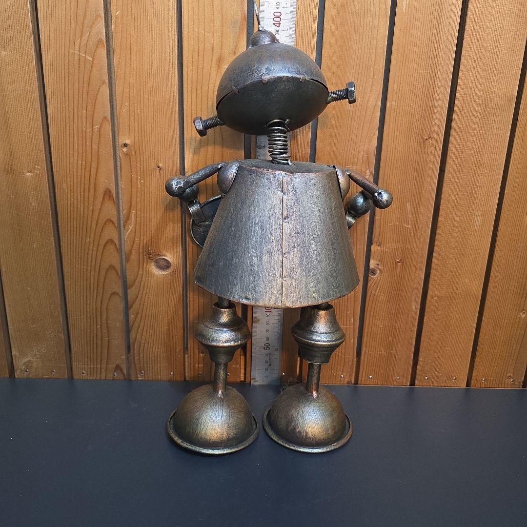 アンティーク　金属製オブジェ　ロボット044
