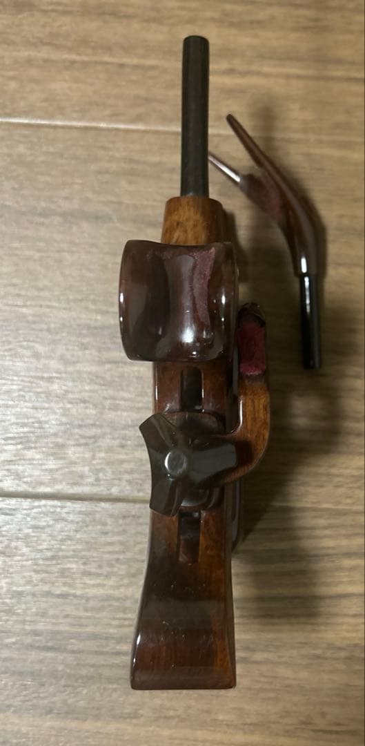 ヘラブナ釣り【竿春きよ志作】竿掛け玉の柄、玉網、【夢釣】万力セット