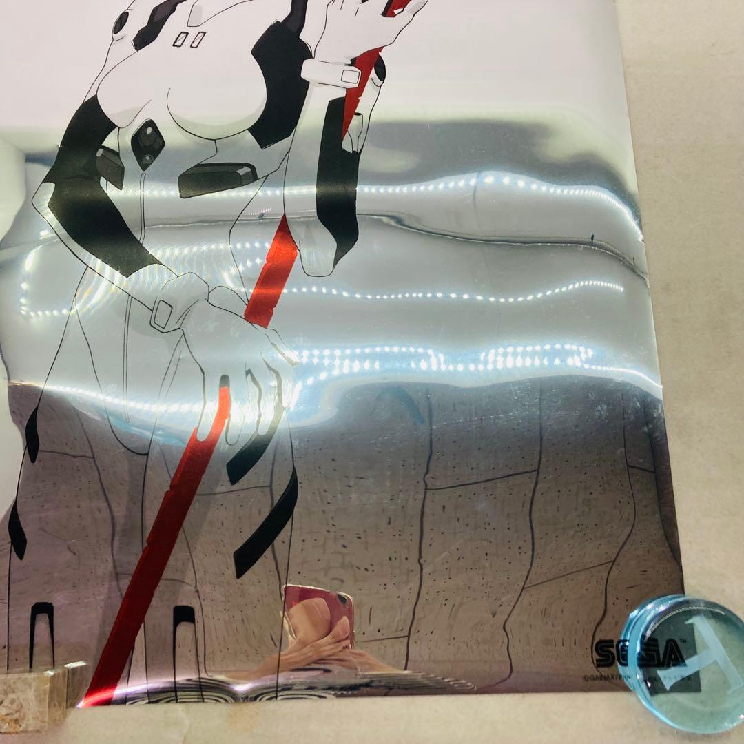 【レア】新世紀エヴァンゲリオン　綾波レイ　メタリックポスター　SEGA　た23