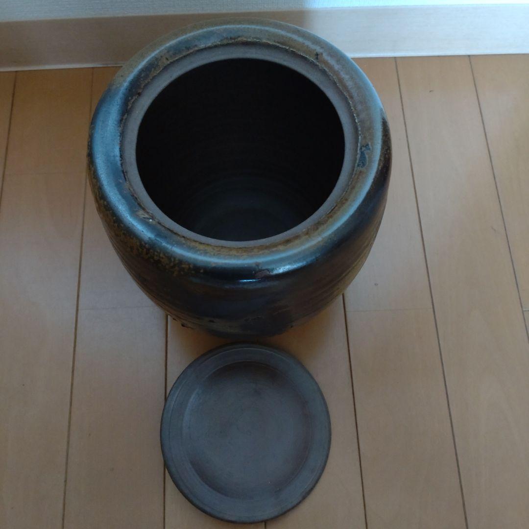 24・備前焼　水指　木戸明彦　山麓窯　未使用新品　共箱入り　陶歴あり　茶道具