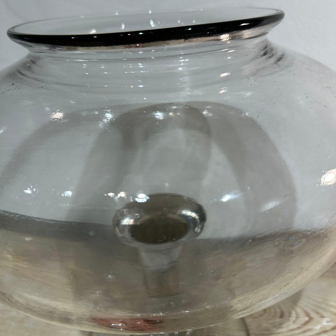 アンティークガラス　リーチポット　フランスアンティーク　ヒルポット　19世紀