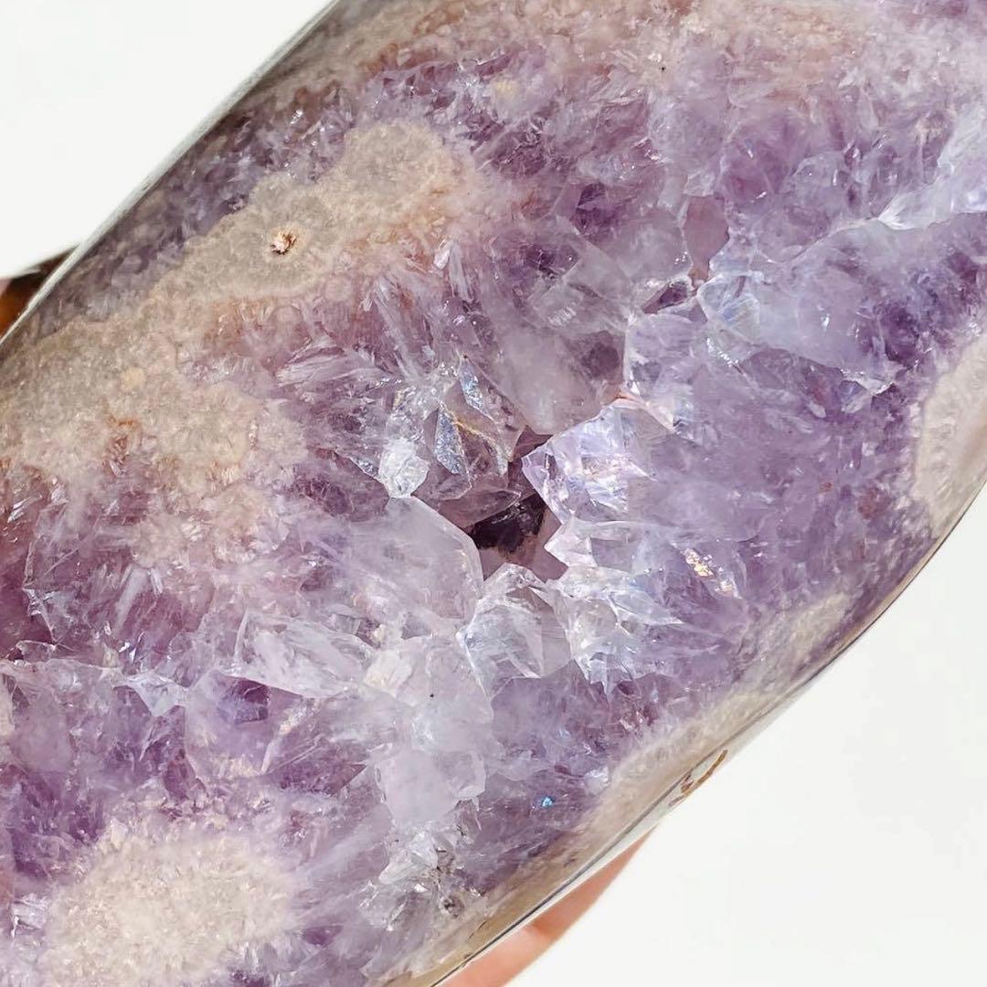 【 ピンクアメジスト トーチ型 ドーム 約500g ブラジル産 】