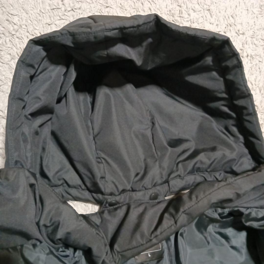 【クリーニング済】ミズノ　ベンチコート　ダウンコート　ロング　ブラック　サイズL