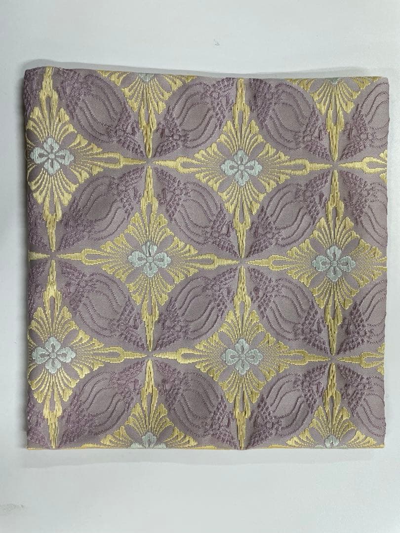 銀座高田製　有職織物古帛紗 鳥襷錦文様 箱入り