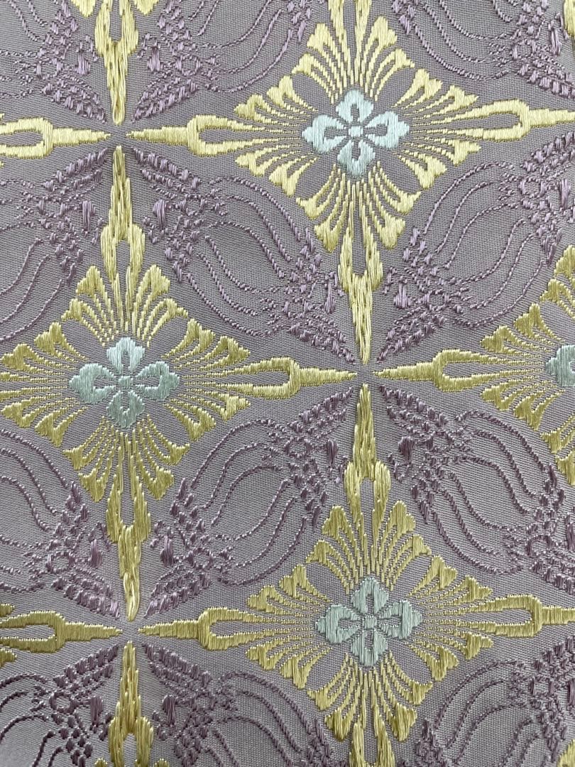 銀座高田製　有職織物古帛紗 鳥襷錦文様 箱入り