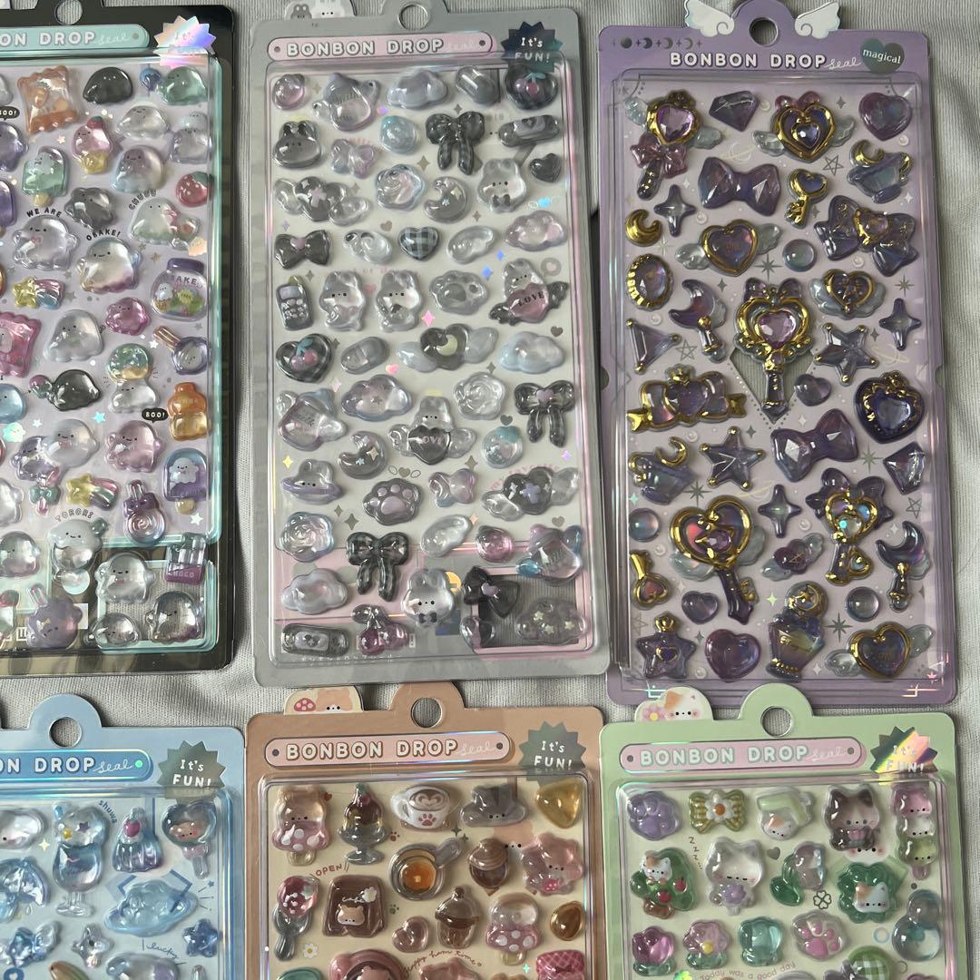 ボンボンドロップシール　オリジナルボンボン　まとめ売り 8枚セット