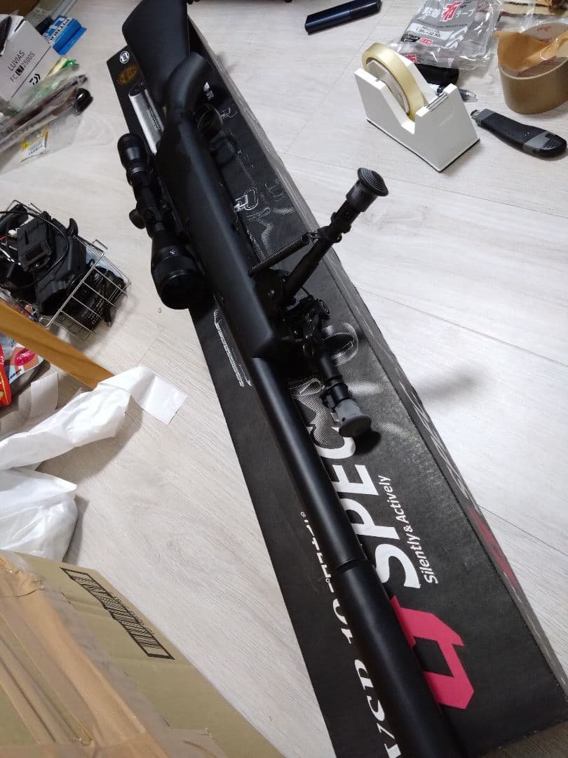 VSR-10 エアコッキングライフル Gスペックスコープ、バイポット付き