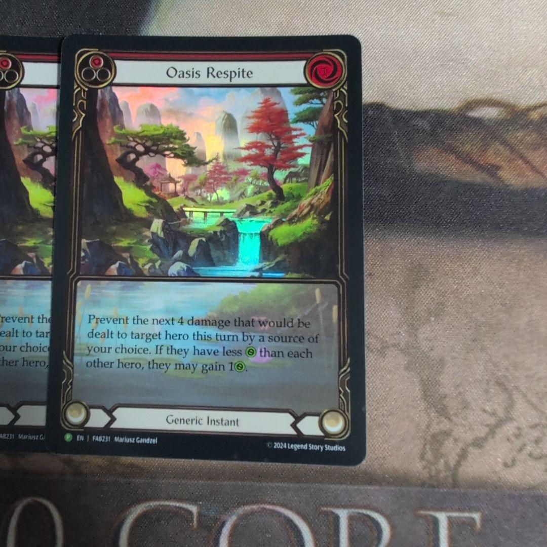 FaB　オアシスでの休憩 / Oasis Respite　プロモ　3枚セット