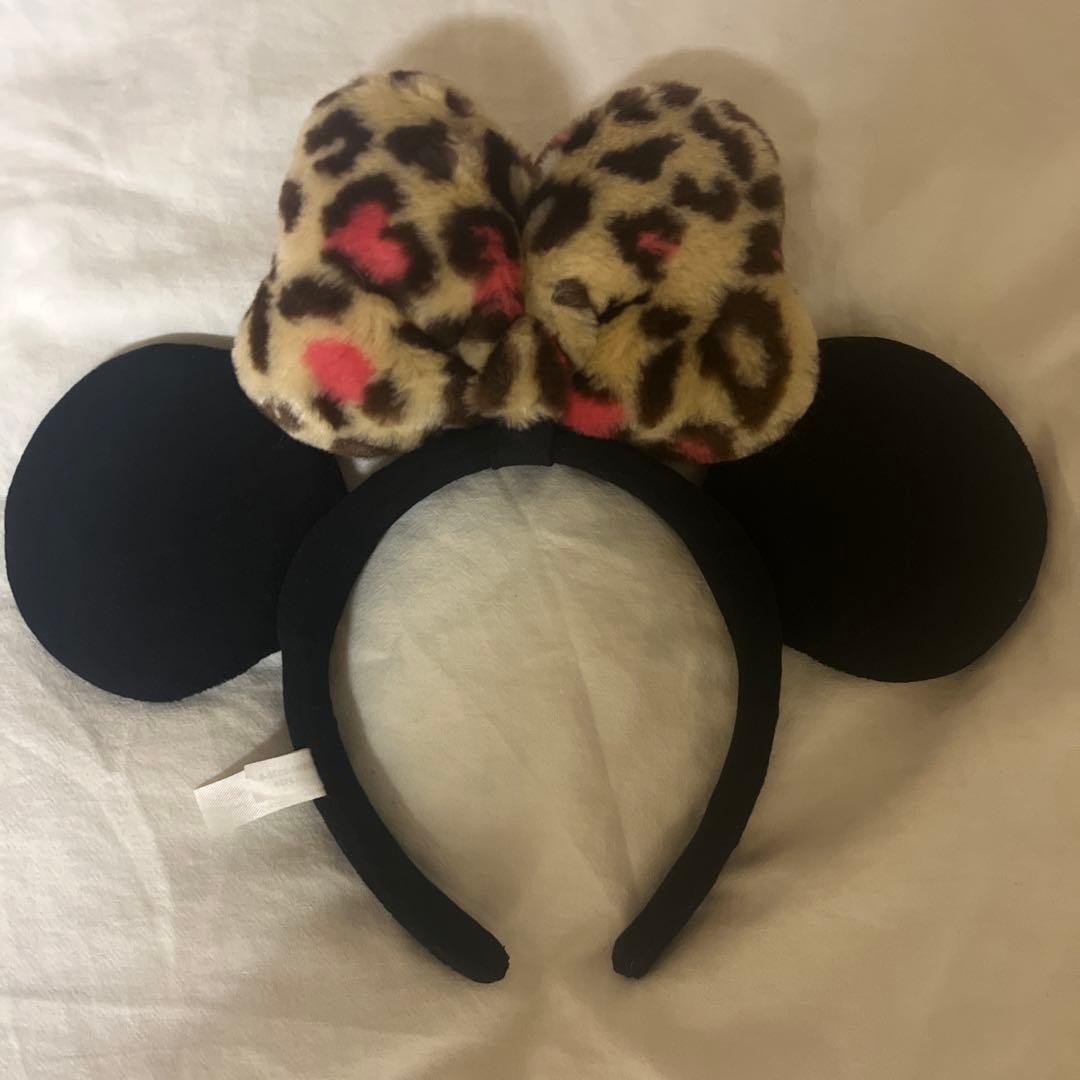 ディズニー カチューシャ マフラーキャップ ヒョウ柄