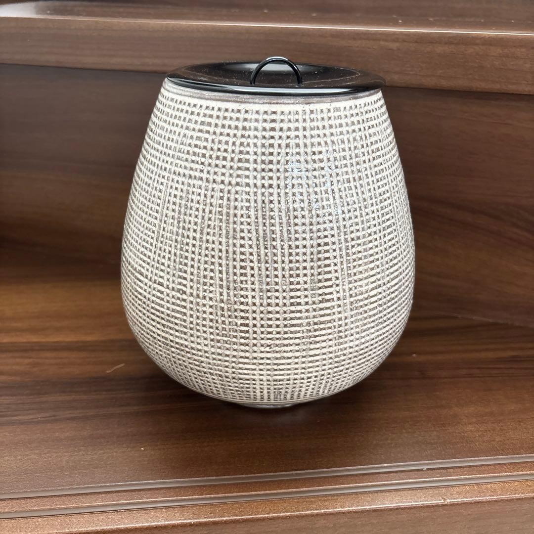 三島芋頭 水指 暁窯 岡田暁山作