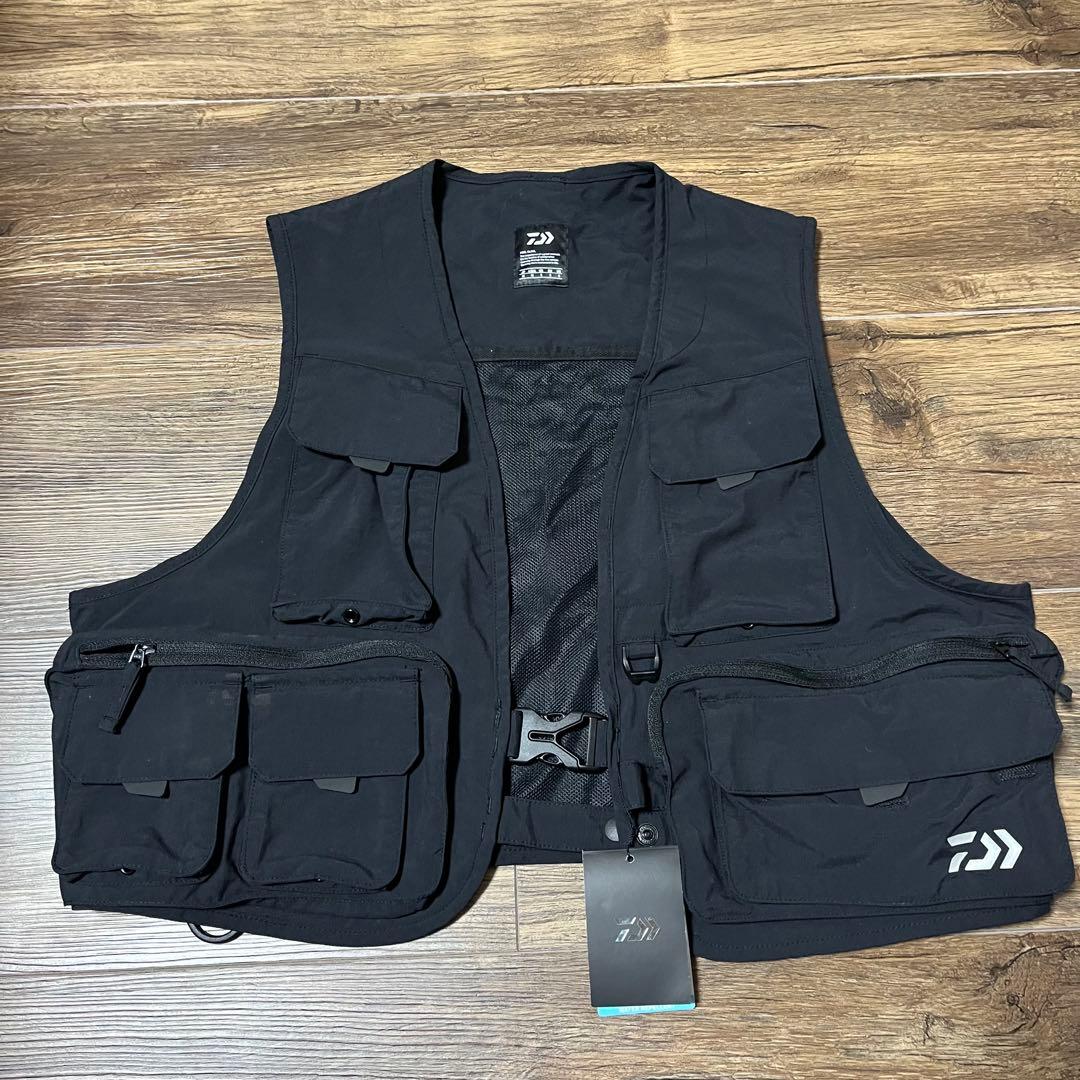 ダイワ DV-3423 フィッシングベスト ブラック S