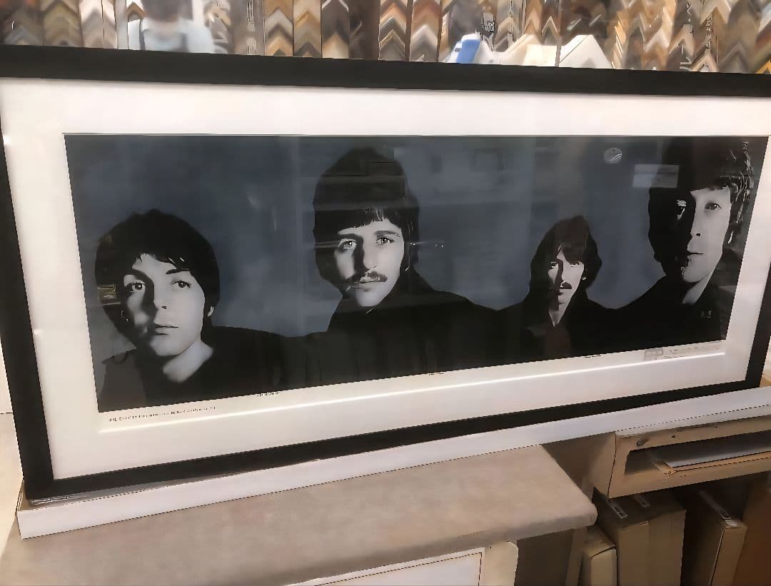The Beatles リチャードアベドン　ビートルズアート豪華フレーム付