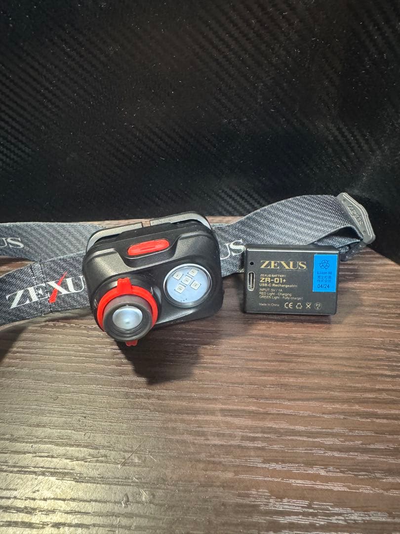 ZEXUS ヘッドライト　ZR-195 USB充電式 ZR-01+ セット