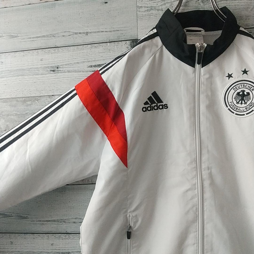 人気☆アディダス ドイツ代表 刺繍ロゴ エンブレム トラックジャケット M